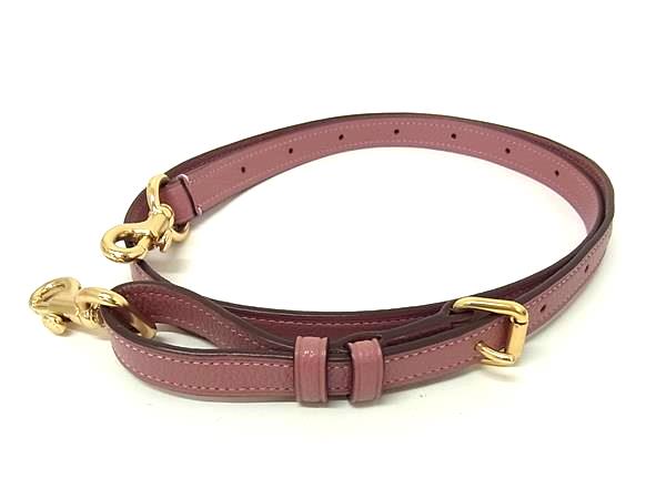 樂天商城 - ■美品■ COACH コーチ レザー バッグ用 ショルダーストラップ ショルダーベルト 斜め掛け レディース ピンク系 GB4191