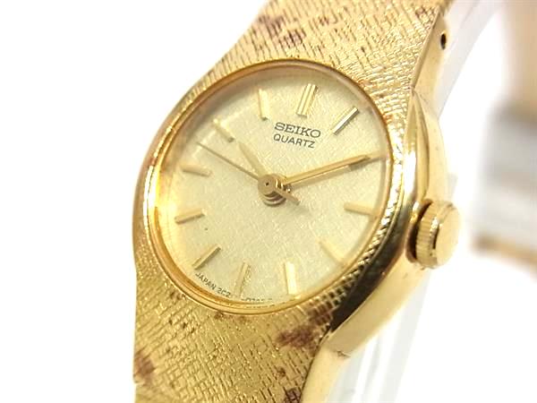 乐天商城 - ■美品■ SEIKO セイコー SS クォーツ 腕時計 ウォッチ レディース ゴールド系 DK3168