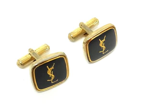 YVESSAINTLAURENT イヴサンローラン カフスボタン カフリンクス アクセサリー ビジネス 紳士 メンズ ゴールド系 DK3511