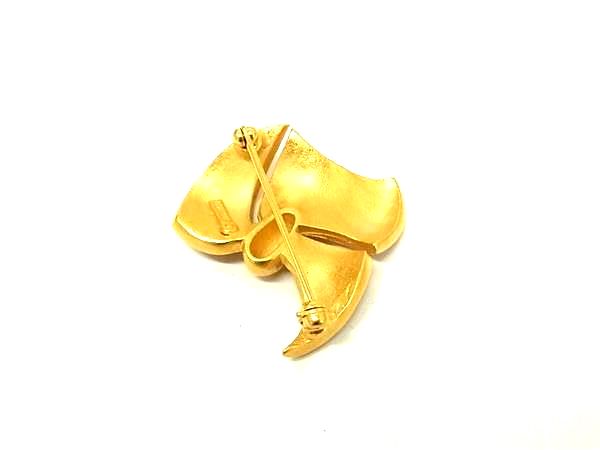 pleasure-Store 楽天市場店の■美品■ NINA RICCI ニナリッチ カラーストーン ブローチ ピンバッジ アクセサリー レディース ゴールド系×ピンク系 DK4264｜アングル2