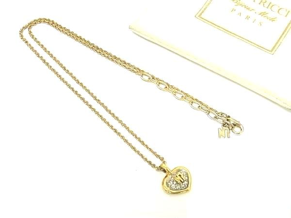 樂天商城 - NINA RICCI ニナリッチ ラインストーン ネックレス ペンダント アクセサリー レディース ゴールド系×シルバー系 DK4277
