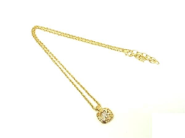 Mandarin - ■美品■ NINA RICCI ニナリッチ ラインストーン ネックレス ペンダント アクセサリー レディース ゴールド系×シルバー系 DK4285