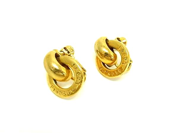 SWAROVSKI - PRIVATE LABEL プライベートレーベル ネジバネ式 イヤリング アクセサリー レディース ゴールド系 DK4448