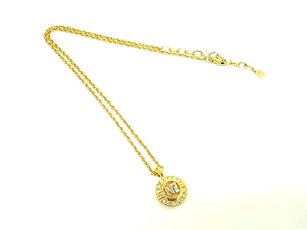 樂天商城 - ■新品同様■ NINA RICCI ニナリッチ ラインストーン ネックレス ペンダント アクセサリー レディース ゴールド系 DK4492