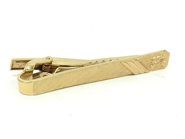 Burberrys バーバリーズ ネクタイピン タイクリップ アクセサリー 紳士 ビジネス メンズ ゴールド系 DK7454