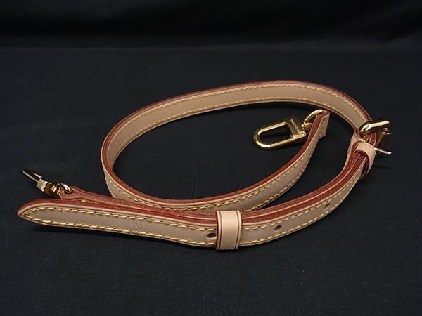 ■極美品■ LOUIS VUITTON ルイヴィトン レザー バッグ用 ショルダーストラップ 斜め掛け ベージュ系 HA5404