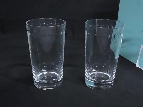 ■新品■未使用■ TIFFANY＆Co ティファニー スウィング グラス タンブラー テーブルウェア 2客セット クリア BM8634
