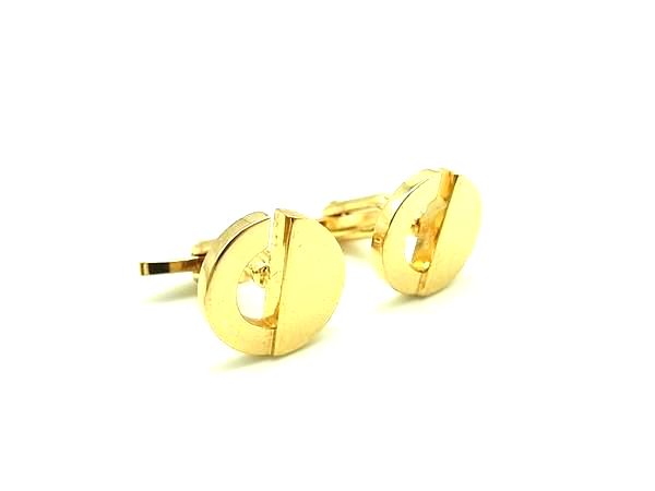 ChristianDior クリスチャンディオール カフスボタン カフリンクス アクセサリー 紳士 メンズ ゴールド系 DG5152