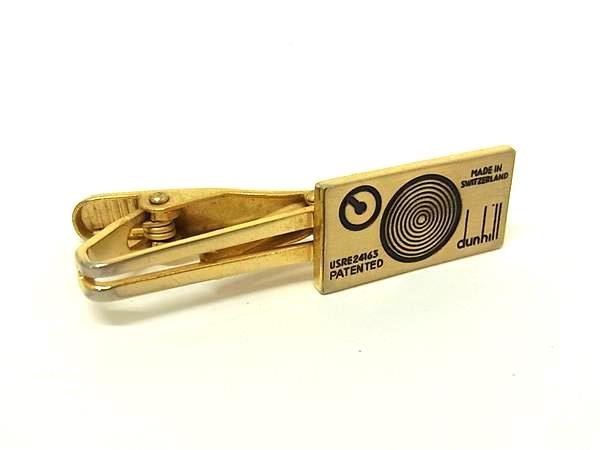 dunhill ダンヒル タイクリップ ネクタイピン アクセサリー メンズ 紳士 ビジネス ゴールド系 DN1943