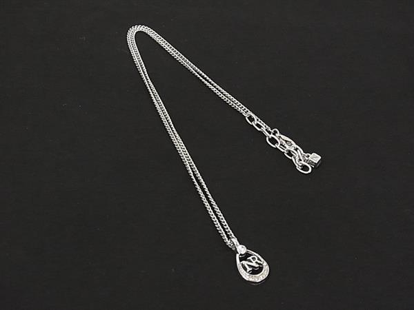 乐天商城 - ■美品■ NINA RICCI ニナリッチ ラインストーン ネックレス ペンダント アクセサリー レディース シルバー系 DM7738