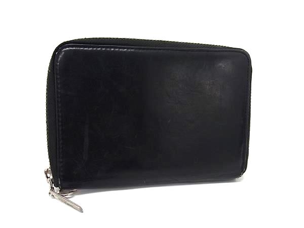 樂天商城 - Yohji Yamamoto ヨウジヤマモト レザー ラウンドファスナー 財布 ウォレット 札入れ 小銭入れ カード入れ ブラック系 DM8430