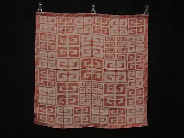 ■美品■ GIVENCHY ジバンシィ 総柄 スカーフ ストール レディース ピンク系 DK1980(4.0)