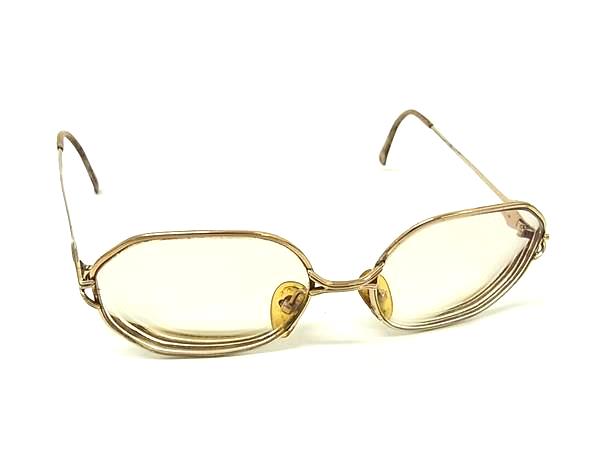 Other - ChristianDior クリスチャンディオール 度入り メガネ 眼鏡 メンズ レディース ゴールド系 DM8504