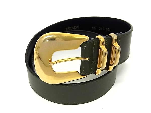 ■美品■ ESCADA エスカーダ レザー �