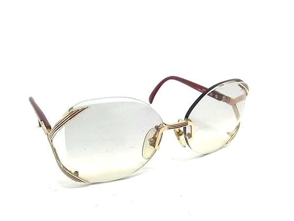ChristianDior ディオール 2289 48 57□16 サングラス 眼鏡 めがね レディース ゴールド系M8997
