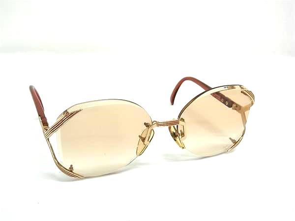 CHRISTIAN DIOR - ChristianDior クリスチャンディオール 2289 43 57□16 サングラス 眼鏡 メガネ ゴールド系 DM8998