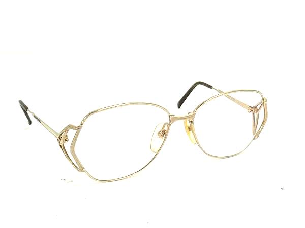 ChristianDior ディオール 2309 48 度入り メガネ 眼鏡 めがね レディース メンズ シャンパンゴールド系 DM9011