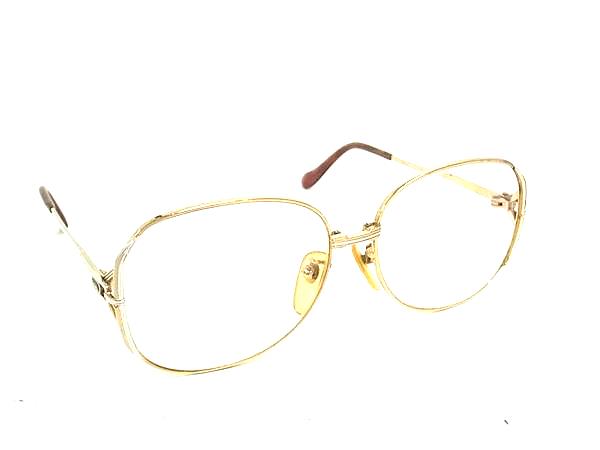 D & G - YVESSAINTLAURENT イヴサンローラン 33-9692 56□15 130 35/1000 12KGF 度入り メガネ 眼鏡 めがね シャンパンゴールド系 DM9017