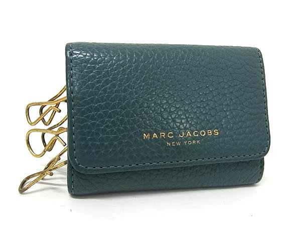 MARC JACOBS マークジェイコブス レザー 6連 キーケース 鍵入れ レディース メンズ グリーン系 DM9133