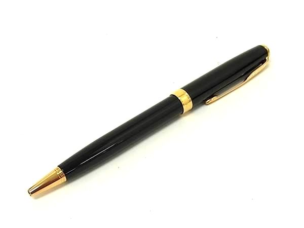 乐天商城 - ■極美品■ PARKER パーカー ソネット ツイスト式 ボールペン 筆記用具 文房具 ステーショナリー ブラック系×ゴールド系 DM9151