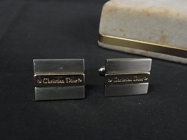 ChristianDior クリスチャンディオール カフスボタン カフリンクス アクセサリー 紳士 メンズ シルバー系 DJ7015