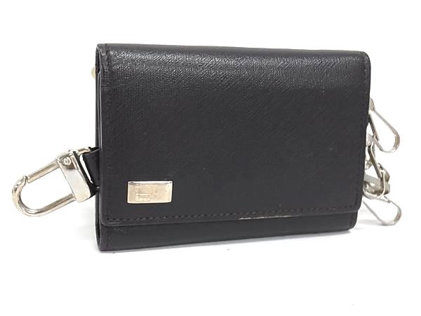 dunhill ダンヒル レザー 6連 キーケース 鍵入れ メンズ ダークブラウン系 DJ9684
