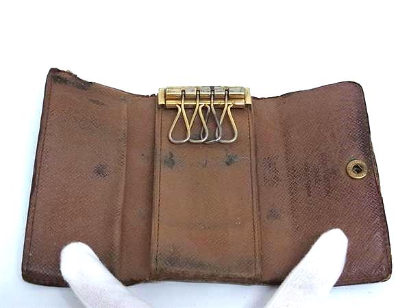 LOUIS VUITTON ルイヴィトン M62631 モノグラム ミュルティクレ4 4連 キーケース 鍵入れ メンズ レディース ブラウン系 DK0111