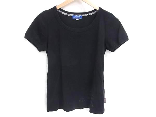 BURBERRY バーバリーブルーレーベル コットン100％ 半袖 トップス 表記サイズ 38 洋服 レディース ブラック系 DK1409