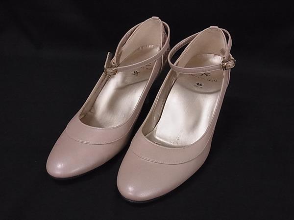樂天商城 - ■美品■ Wacoal ワコール レザー ヒール パンプス 表記サイズ 23cm 靴 シューズ レディース ベージュ系 DM9198