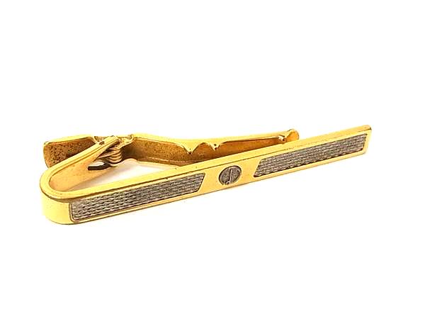 Hawaiian Jewelry - dunhill ダンヒル タイクリップ ネクタイピン アクセサリー ビジネス 紳士 メンズ ゴールド系×シルバー系 DM9215