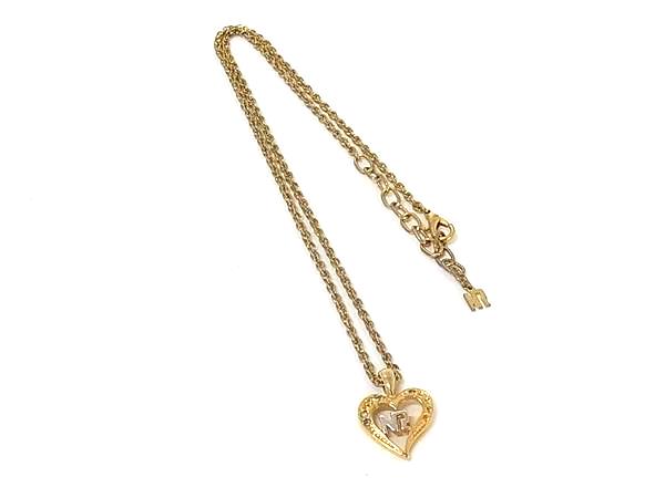 Rhinestone - NINA RICCI ニナリッチ ラインストーン ハート ネックレス ペンダン卜 アクセサリー レディース ゴールド系×シルバー系 DM9310