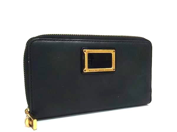 樂天商城 - MARC BY MARC JACOBS マークバイマークジェイコブス レザー ラウンドファスナー 長財布 ウォレット レディース ブラック系 DM9313