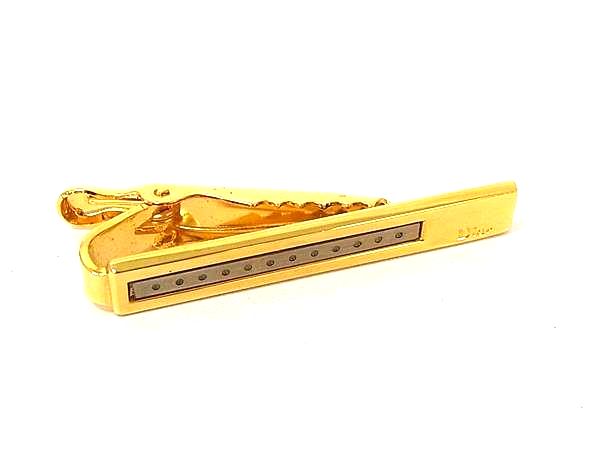 Indian Jewelry - ■美品■ ChristianDior クリスチャンディオール タイクリップ ネクタイピン アクセサリー ビジネス ゴールド系×シルバー系 DM9368