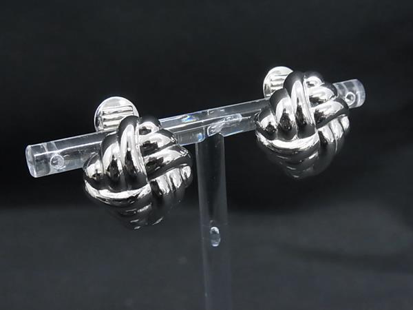 ■美品■ MONET モネ クリップ式 イヤリング アクセサリー レディース シルバー系 DM9370