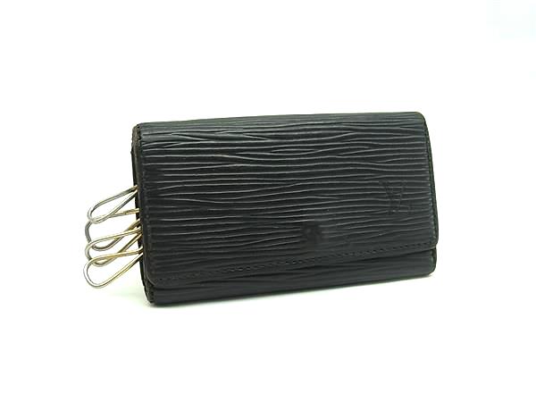 LOUIS VUITTON ルイヴィトン M63822 エピ ミュルティクレ4 4連 キーケース 鍵入れ メンズ ノワール ブラック系 DI6280