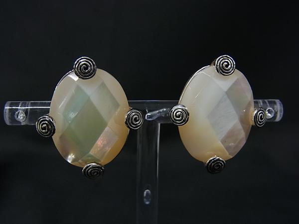 CAROLEE キャロリー クリップ式 イヤリング アクセサリー レディース アイボリー系×シルバー系 DM9345