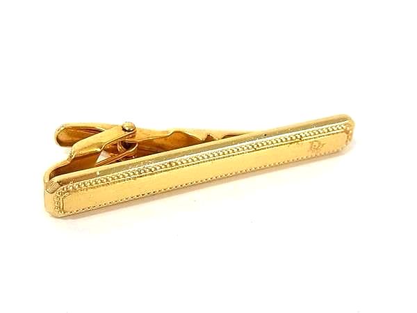 ChristianDior クリスチャンディオール ヴィンテージ ネクタイピン タイクリップ アクセサリー 紳士 メンズ ゴールド系 DM9530