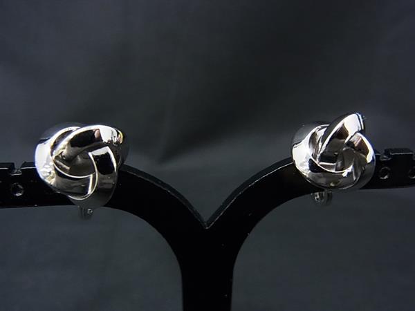 ■美品■ MONET モネ クリップ式 イヤリング アクセサリー レディース シルバー系 DM9560