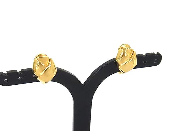 ■美品■ MONET モネ クリップ式 イヤリング アクセサリー レディース ゴールド系 DM9642