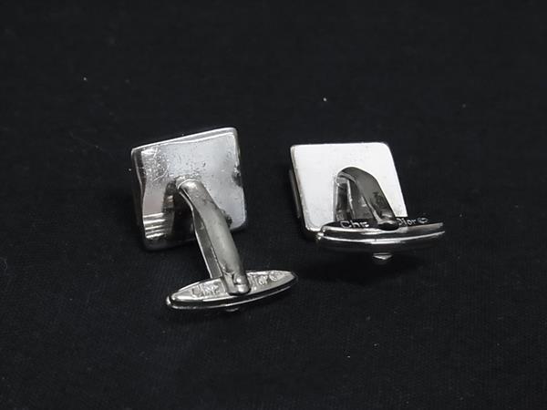 pleasure-Store 楽天市場店のChristianDior クリスチャンディオール ヴィンテージ カフスボタン カフリンクス アクセサリー メンズ シルバー系 DK5053｜アングル2