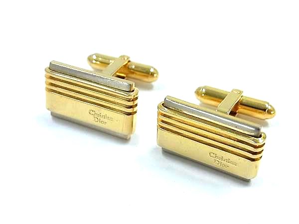 Other - ■美品■ ChristianDior ディオール ヴィンテージ カフスボタン カフリンクス アクセサリー ビジネス 紳士 メンズ ゴールド系 DK7179