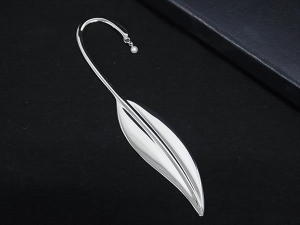 ■美品■ MIKIMOTO ミキモト 本真珠 アコヤ真珠 パール 約4mm ブックマーカー 栞 しおり 文房具 シルバー..