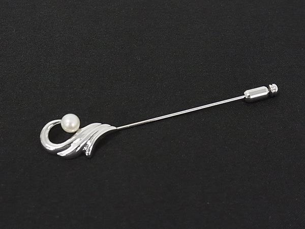樂天商城 - ■新品同様■ TASAKI タサキ 本真珠 アコヤ真珠 パール 約5mm SV925 ピンブローチ ピンバッジ アクセサリー シルバー系 DM9613