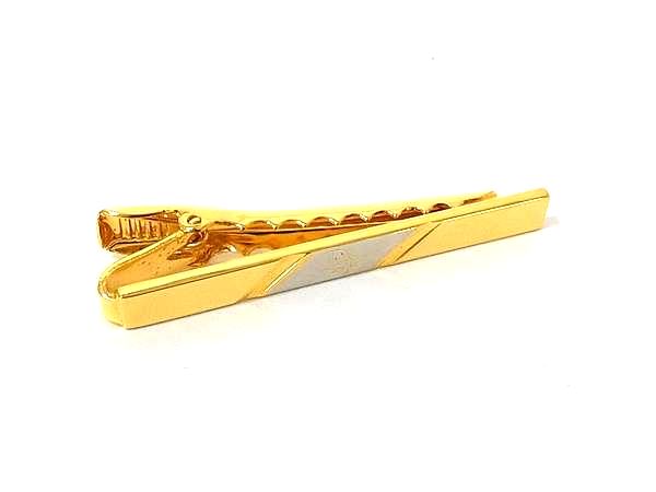 乐天商城 - ■美品■ ChristianDior ディオール ヴィンテージ ネクタイピン タイクリップ アクセサリー 紳士 メンズ ゴールド系 DM9669