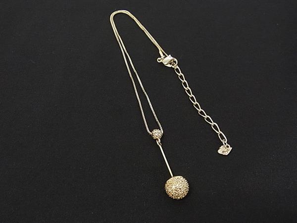 Chromium - SWAROVSKI スワロフスキー ラインストーン ネックレス ペンダント アクセサリー レディース ゴールド系 DM9675