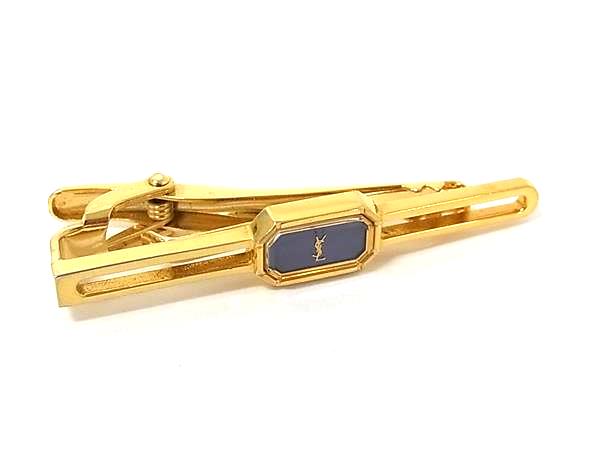 乐天商城 - ■美品■ YVESSAINTLAURENT イヴサンローラン ネクタイピン タイクリップ アクセサリー 紳士 メンズ ゴールド系 DM9832