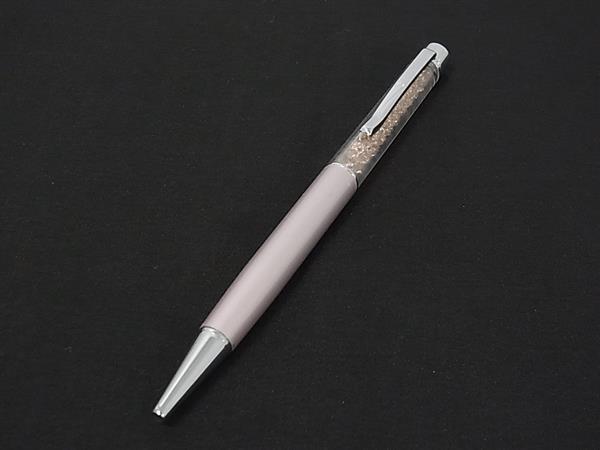 ■美品■ SWAROVSKI スワロフスキー Crystalline クリスタルライン ツイスト式 ボールペン 筆記用具 文房具 シルバー系 DN0078