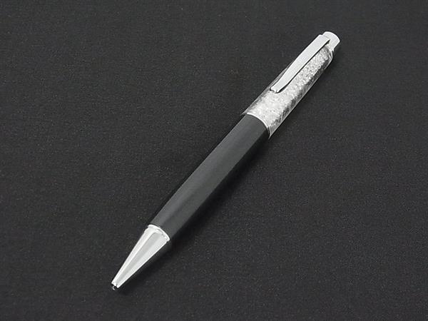 ■美品■ SWAROVSKI スワロフスキー Crystalline クリスタルライン ツイスト式 ボールペン 筆記用具 文房具 グレー系 DN0079