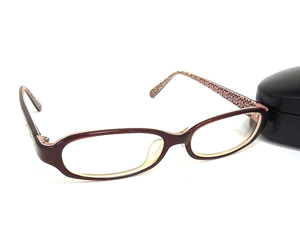 DIOR - COACH コーチ BETTY(551AF) 度入り メガネ 眼鏡 レディース メンズ レッド系 DN0369