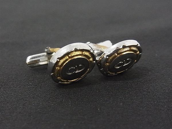 ChristianDior クリスチャンディオール カフリンクス カフスボタン アクセサリー ビジネス 紳士 メンズ シルバー系 ゴールド系 DN0499